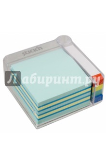 Блок для записей самоклеящийся (400 листов, 76x76 мм, 3 цвета, закладки) (21424).