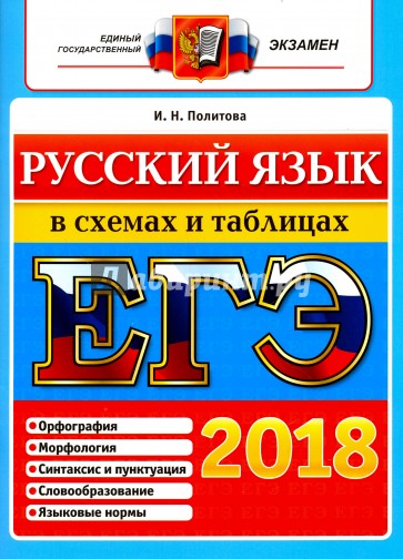 ЕГЭ 2018 Русский язык в схемах и таблицах