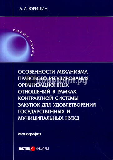 Особенности механизма правового регул орг отн