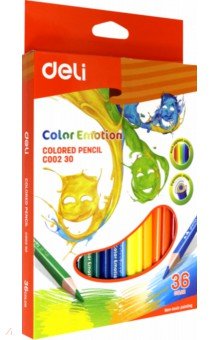 Набор цветных карандашей Color Emotion, 36 цветов
