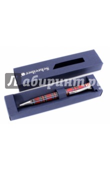 Ручка шариковая металлическая в футляре (синие чернила) (S-2859).