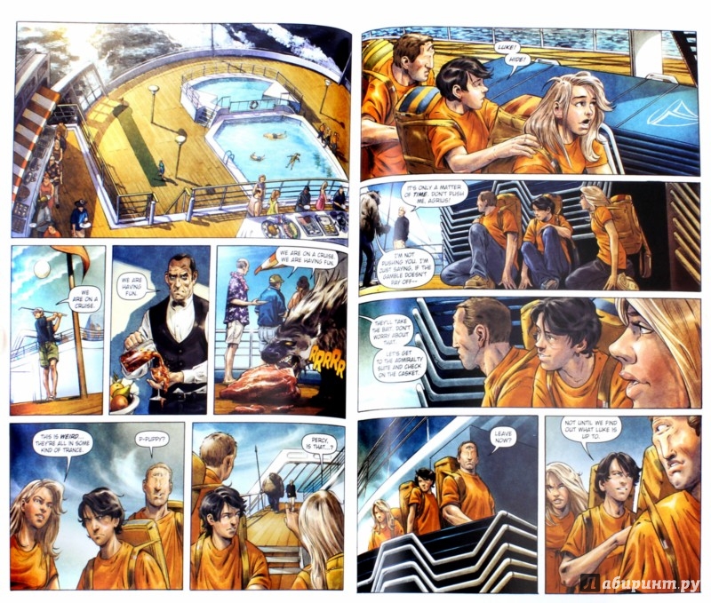 Иллюстрация 1 из 5 для Percy Jackson and the Sea of Monsters. The Graphic Novel - Riordan, Venditti | Лабиринт - книги. Источник: Лабиринт