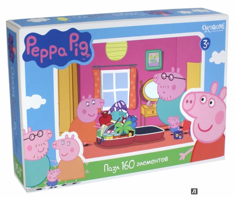 Иллюстрация 1 из 2 для Пазл "Peppa Pig. Путешествие" (160 элементов) (01541) | Лабиринт - игрушки. Источник: Лабиринт