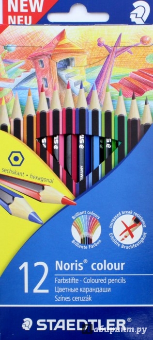 Иллюстрация 1 из 5 для Набор карандашей 12 цветов "Noris Colour" (185C12LQ) | Лабиринт - канцтовы. Источник: Лабиринт