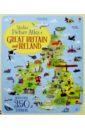 Melmoth Jonathan Sticker Picture Atlas of Great Britain & Ireland united kingdom map poster size wall decoration large map of the united kingdom 54x80cm waterproof and tear resistant