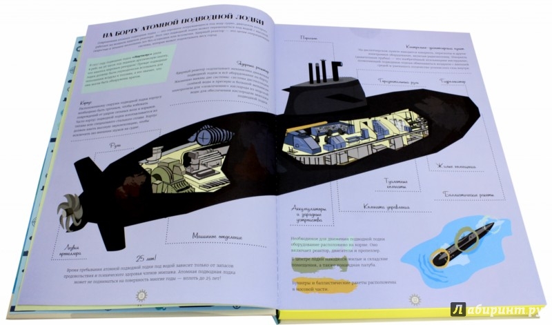 Иллюстрация 4 из 7 для Подводная лодка. Конструктор картонный 3D + книга - Эстер Томэ | Лабиринт - игрушки. Источник: Лабиринт