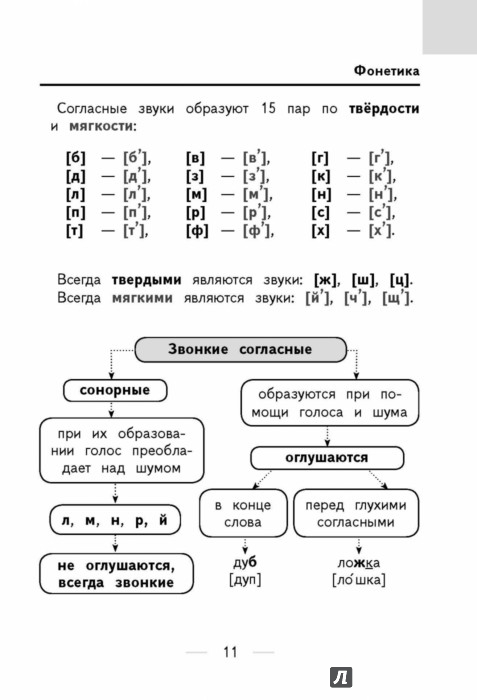 Фонетика русского языка в таблицах и схемах