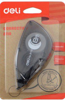 Лента корректирующая Deli 8 м х 5 мм в ассортименте E8110 262₽