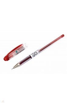 Ручка гелевая игловидная (красная, 0.7 мм) (BG207-B).