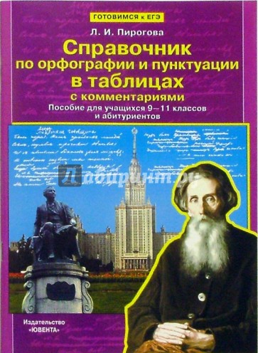 Справочник по орфографии и пунктуации в таблицах с комментариями: Пособие для учащ. 9-11кл и абитур.