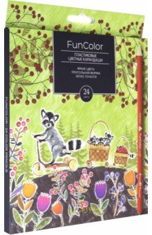 

Карандаши цветные пластиковые "Funcolor" (24 цвета, в ассортименте) (30-0062)