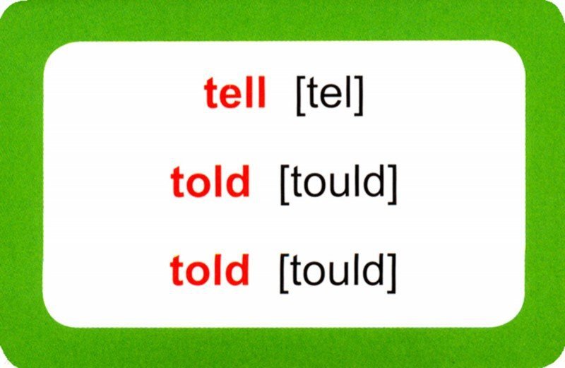 Карточки Неправильных Глаголов Английского Языка