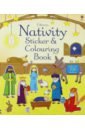 Brooks Felicity Nativity Sticker and Colouring Book chisholm jane nativity sticker book