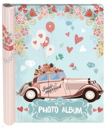 Фотоальбом "Свадебный кортеж" магнитные листы, гребент (77009)