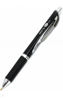 Ручка гелевая автоматическая Energel Permanen, черный