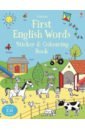 Robson Kirsteen First English Words Sticker & Colouring Book rogers kirsteen haunted house sticker book
