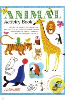 Купить Animal Activity Book, Button Books, Книги для детского досуга на английском языке