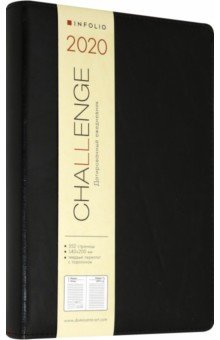 

Ежедневник на 2020 год датированный 176 листов, А5 "Chall" черный (I804/black)