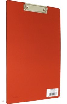 Папка-планшет А4, ПВХ, красный, прижим (4201-03).