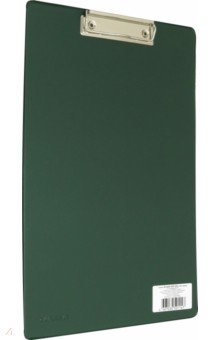 Папка-планшет А4 ПВХ т.-зеленый прижим (4201-32).