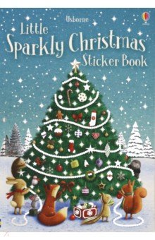 Little Sparkly Christmas Sticker book Usborne