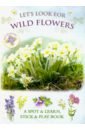 Pinnington Andrea Let's Look for Wild Flowers (+ 30 reusable stickers) pinnington andrea let s look on farm 30 reusable stickers
