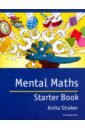 12 handwritten exercise books for children to learn mathematics addition and subtraction oral arithmetic and mental arithmetic Straker Anita Mental Maths Starter Book