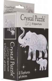 3D головоломка Два слона (90235).