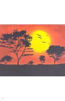 

Рисование по номерам "Закат солнца", 40х50 см (A021)
