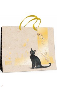 Zakazat.ru: Пакет подарочный горизонтальный Черные кошки (32х26 см) (2-135/4).