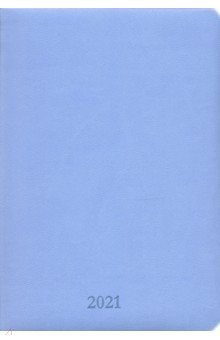 

Ежедневник датированный на 2021 год (176 листов, А5), Vienna, голубой (AZ1047emb/blue)