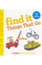 Find It. Things That Go andreu toys my first puzzle 6 in a box vehicles