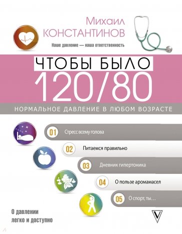 Чтобы было 120/80. Нормальное давление в любом возрасте!