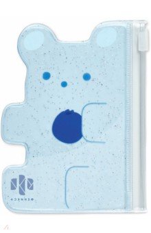 Картодержатель пластиковый Мишка синий (52576).