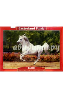 Puzzle-1500.C-150397. Белая лошадь.