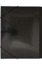 Обложка Папка-короб на резинке A4 пласт. черн.,BA25/05BLCK