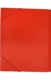 Папка-короб на резинке A4 пластиковая красная (BA25/05RED).