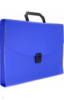 Портфель для документов, 6 отделений, A4, синий (BPP6BLUE)