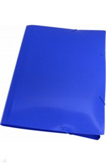 Портфель 6 отделений A4 пластиковй 0.7 мм синий (BPR6BLUE).