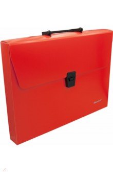 Портфель 1 отделение, A4 пластиковый, оранжевый неон (322715-04).