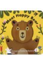 Meet Happy Bear cute animal enlightenment cognition baby cloth book bebes toys animal learning education unfolding activity books ring paper