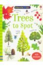 Smith Sam Usborne Minis. Trees to Spot 2 sheets pack autumm trees and leaves decorative stickers diary handbook records