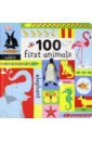 100 First Animals rusling annette my first big and little book jungle baby