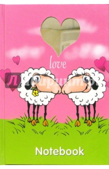 Notebook 3471 (розовый, овечки).