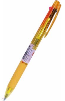 Ручка шариковая, автоматическая, трехцветная Hi-Color 3, в ассортименте MunHwa