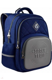 Рюкзак школьный полиэстер 31х38.5х13 см, 1 отделение, Синий космос (53769).