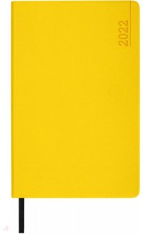 Ежедневник датированный 2022 Metropolis Mix, желтый, 168 листов, А5.