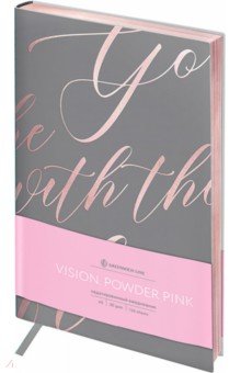 Ежедневник недатированный Powder pink, А5, 136 листов.