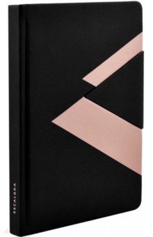 Ежедневник недатированный, Виннер черный/розовый, 160 листов, А5.