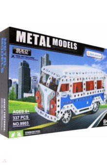 Металлический конструктор Микроавтобус, 337 деталей Премьер-игрушка